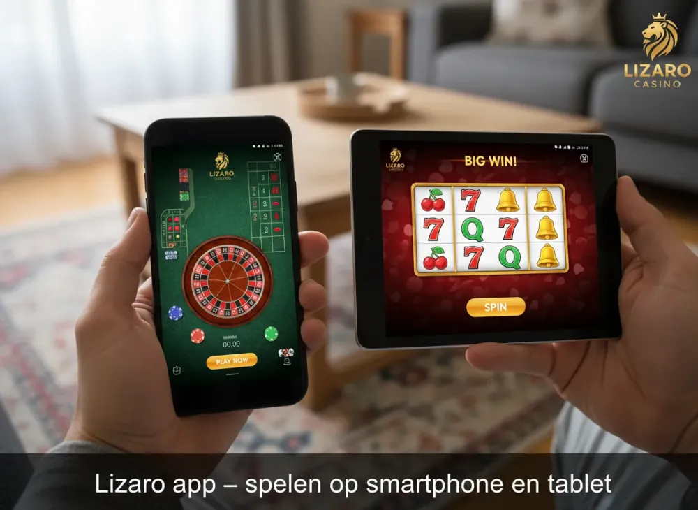 Lizaro app – spelen op smartphone en tablet
